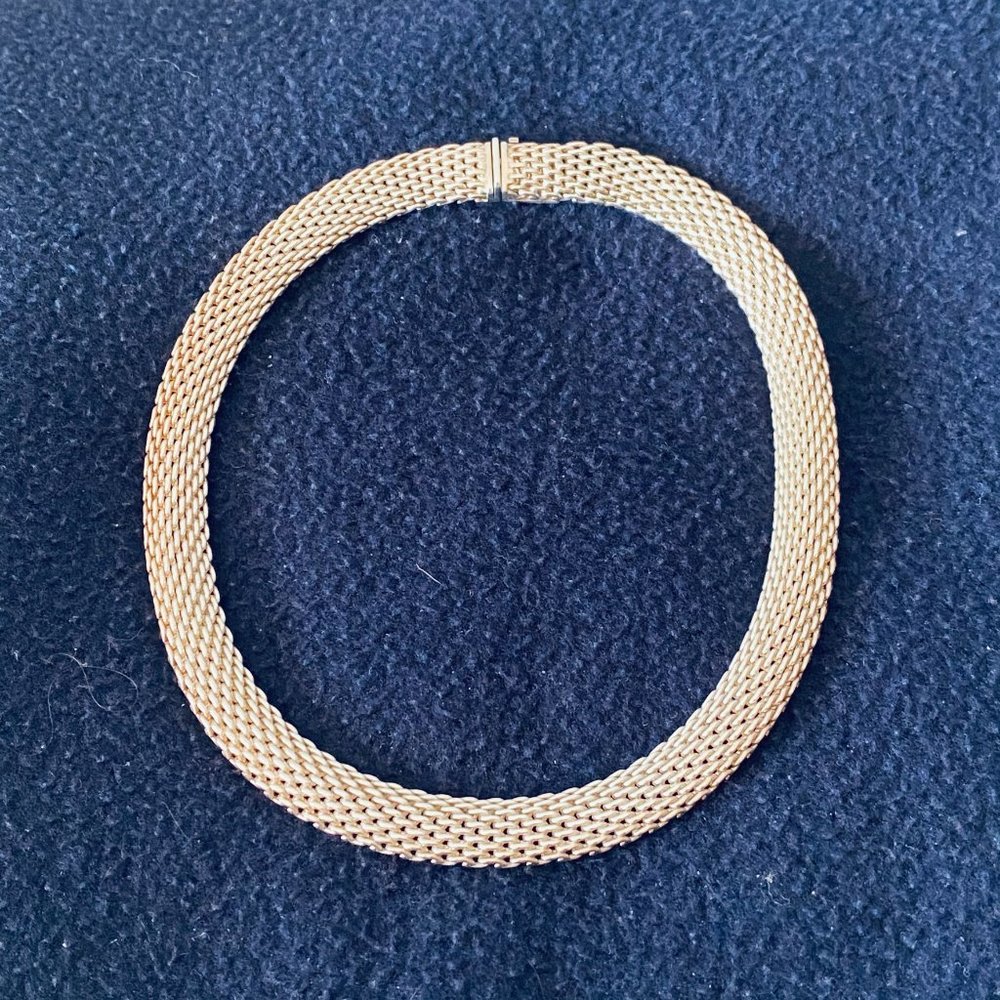 Tiffany Sterling Silver Somerset Mesh Necklace